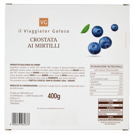 Crostata ai Mirtilli il Viaggiator Goloso